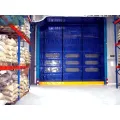 Wind Resistant Stacking PVC Fabric High Speed Door